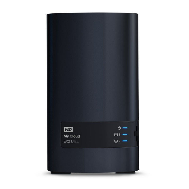 Western Digital My Cloud EX2 Ultra 3.5 Inch 2 bay My Cloud EX2 Ultra NAS, 0TB, Zwart