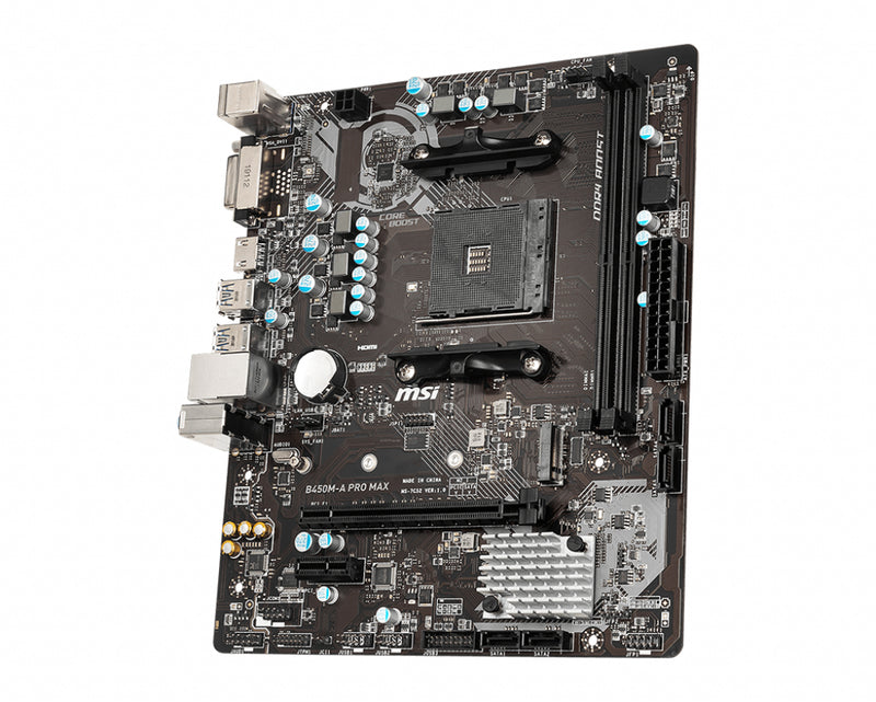 MSI B450M-A PRO MAX moederbord AMD B450 Socket AM4 micro ATX