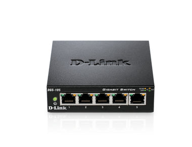 D-Link DGS-105 netwerk-switch Unmanaged Zwart