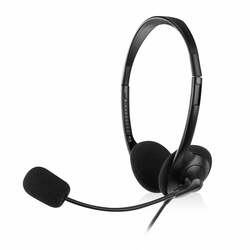Ewent EW3563 hoofdtelefoon/headset Bedraad Hoofdband Oproepen/muziek Zwart