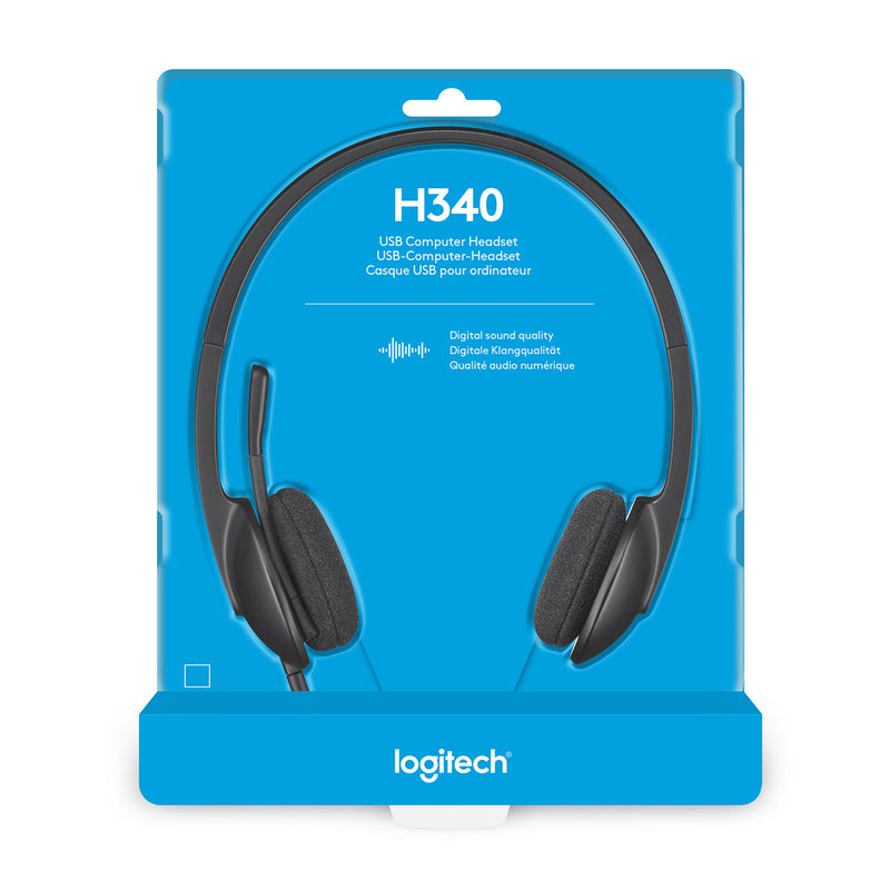 Logitech H340 USB Computer Headset Met digitale audio