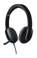 Logitech H540 USB Computer Headset Met high-definition geluid en knoppen op het oorstuk