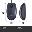 Logitech B100 Optical Usb Mouse f/ Bus