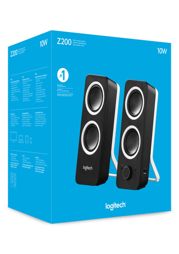 Logitech Z200 Stereo Speakers Rijk stereogeluid