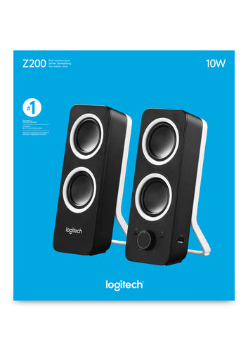 Logitech Z200 Stereo Speakers Rijk stereogeluid