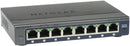 Netgear ProSAFE Unmanaged Plus Switch - GS108E - 8 Gigabit Ethernet poorten