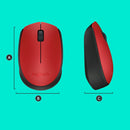 Logitech M171 Red-K muis Ambidextrous RF Draadloos Optisch 1000 DPI