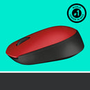 Logitech M171 Red-K muis Ambidextrous RF Draadloos Optisch 1000 DPI