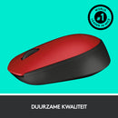 Logitech M171 Red-K muis Ambidextrous RF Draadloos Optisch 1000 DPI