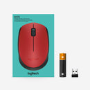 Logitech M171 Red-K muis Ambidextrous RF Draadloos Optisch 1000 DPI