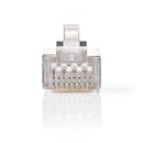 Nedis CCGP89307ME kabel-connector Rj-45 Metallic, Transparant