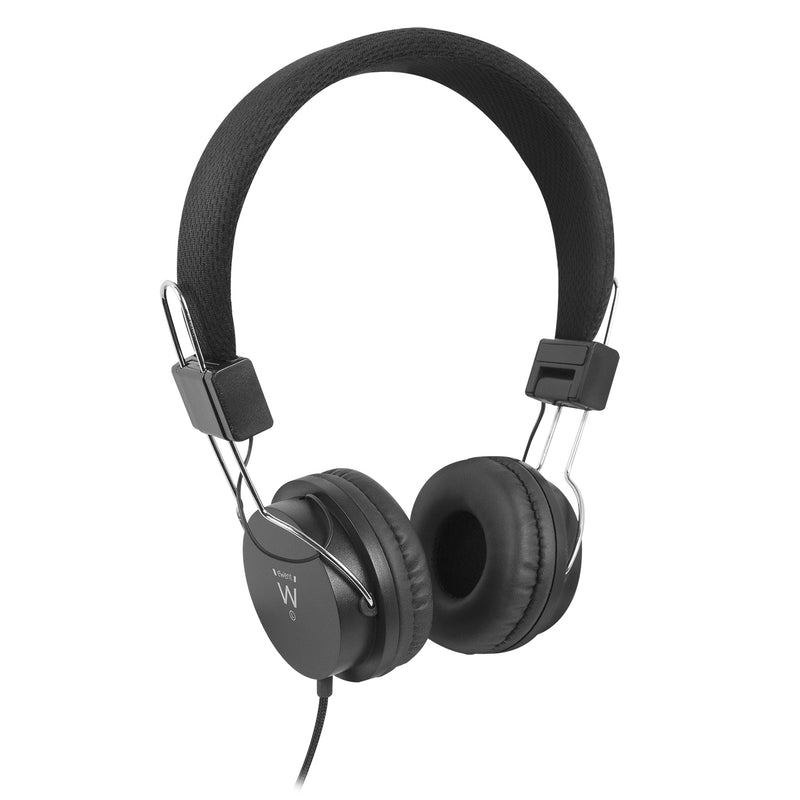 Ewent EW3573 hoofdtelefoon/headset Hoofdtelefoons Bedraad Hoofdband Muziek Zwart