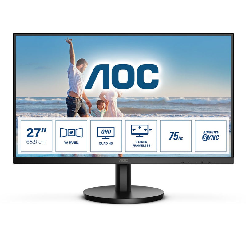 AOC Q27B3MA LED display 68,6 cm (27") 2560 x 1440 Pixels Quad HD Zwart