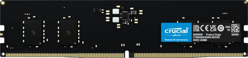 Crucial CT8G48C40U5 geheugenmodule 8 GB 1 x 8 GB DDR5 4800 MHz ECC