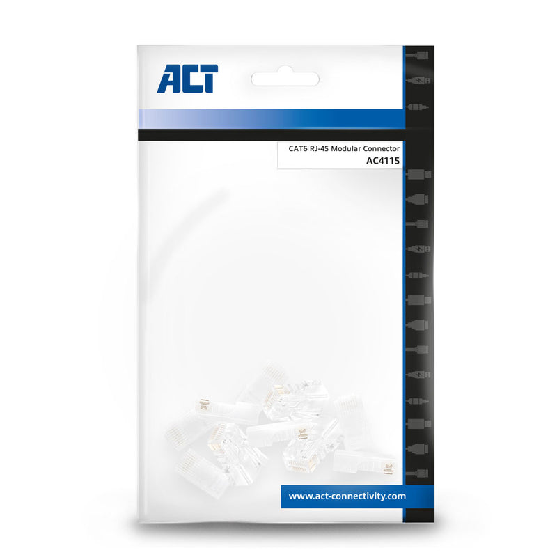 ACT AC4115 kabel-connector RJ-45 Transparant
