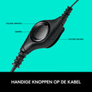 Logitech H390 USB Computer Headset Met rijke digitale audio en knoppen op de draad