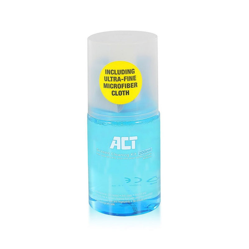 ACT AC9516 computerreinigingskit LCD/LED/Plasma, LCD/TFT/Plasma, Beeldschermen/Plastik Spray voor apparatuurreiniging 200 ml
