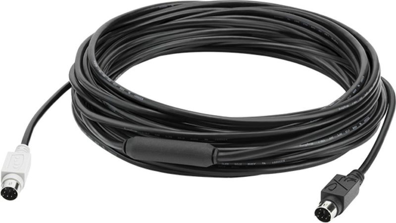 Logitech GROUP 10m Extender Cable PS/2-kabel 6-p Mini-DIN Zwart