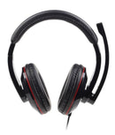 Gembird MHS-U-001 hoofdtelefoon/headset Bedraad Hoofdband Oproepen/muziek Zwart