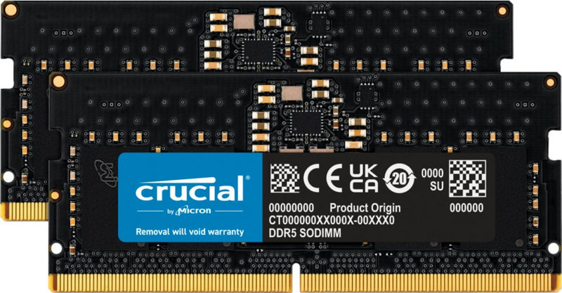Crucial CT2K8G48C40S5 geheugenmodule 16 GB 2 x 8 GB DDR5 4800 MHz