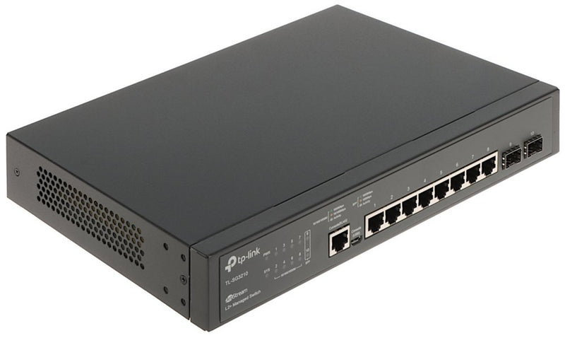 TP-Link TL-SG3210 Managed L2 Gigabit Ethernet (10/100/1000) Power over Ethernet (PoE) Zwart